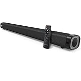 【Mehrere Verbindungsmethoden】: Die kabellose Soundbar Bluetooth 5.0 kann eine schnelle Verbindung zwischen Handy und Soundbar realisieren, die Übertragung ist effizient und stabil, und die Anti-Interferenz ist stark. TV-Lautsprecher können auch einfach über AUX/RCA, Optical, HDMI, USB mehrere drahtgebundene Verbindungsmethoden für Geräte ohne Bluetooth mit dem Fernseher verbinden. Unterstützung für die Verwendung mit Handy, Tablet, TV, Computer, Projektor, Set-Top-Box usw.