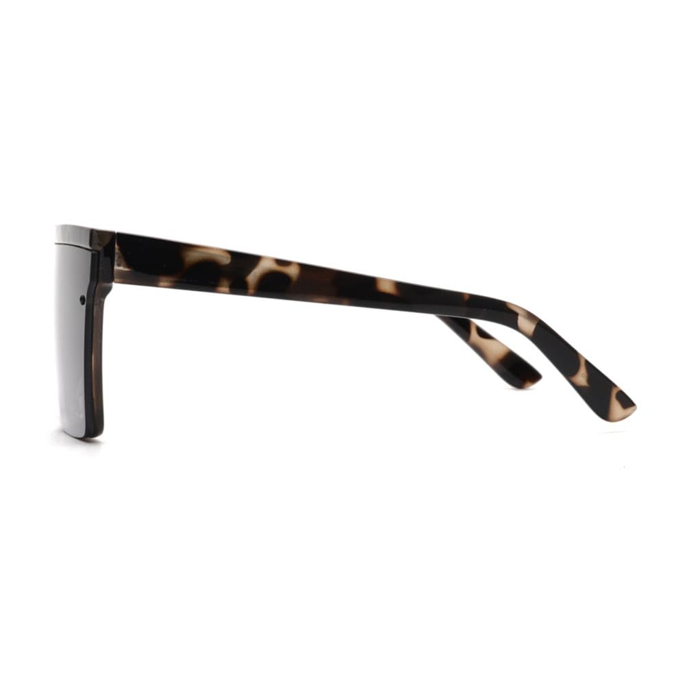 Gafas de sol grandes con visera plana para mujeres y hombres, gafas de sol cuadradas de espejo para mujeres y hombres, UV400, de gran tamaño, C2 rosa rosa, talla única, C2 Rosa Rosa, Talla