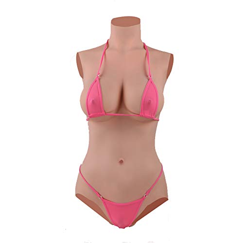CLSHES C Cup Bodysuit Crossdresser Silicone Breast Fake Vagina Realistic Butt Jumpsuit