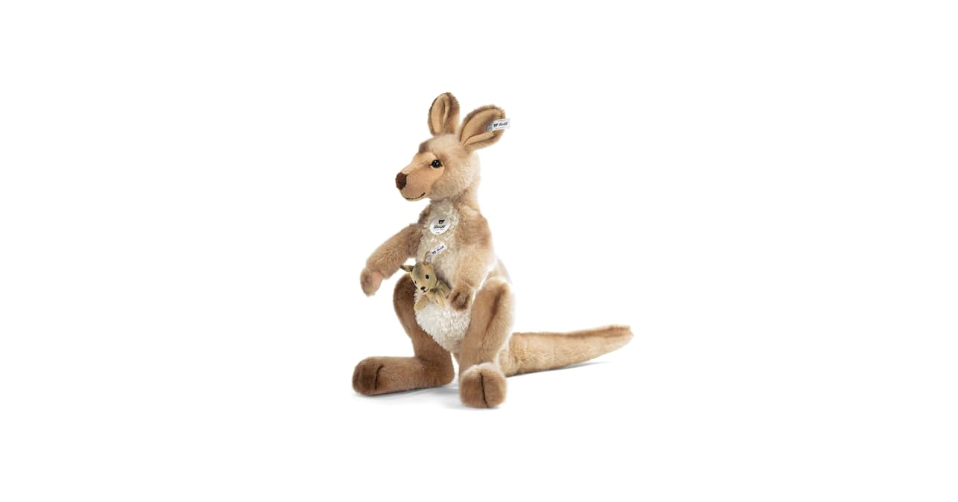 Steiff シュタイフ　カンガルー親子 kangaroo with Baby Steiff Kangaroo with IDs and Baby Joey large 20 inches
