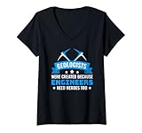 Photo Gallery donna geologo divertente geode minerale rock collector geology joke maglietta con collo a v Photo Gallery donna geologo divertente geode minerale rock collector geology joke maglietta con collo a v
