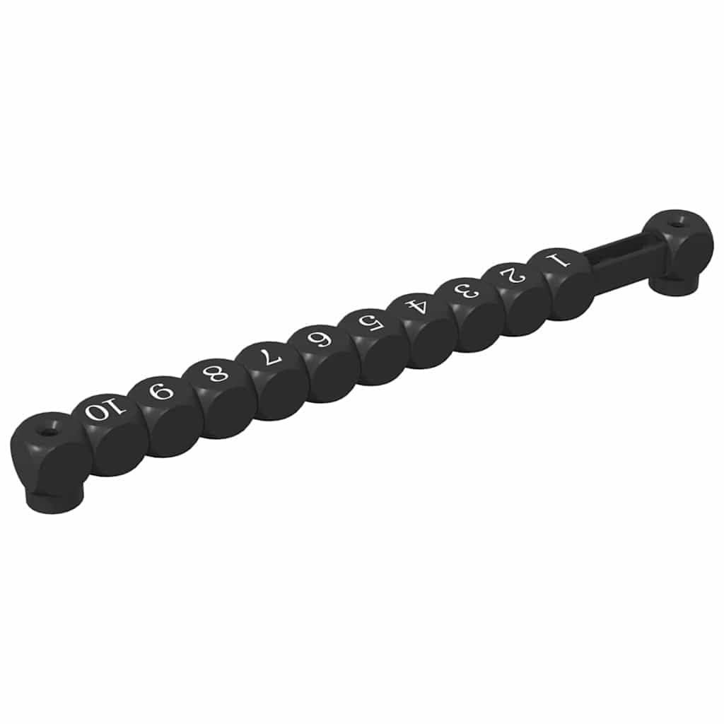 Contatore da calcio balilla da calcio, 2 pezzi, nero, in plastica HIPS, 30 x 2,2 x 2,9 cm, per sala giochi, sala giochi, accessori per il tempo libero, pub
