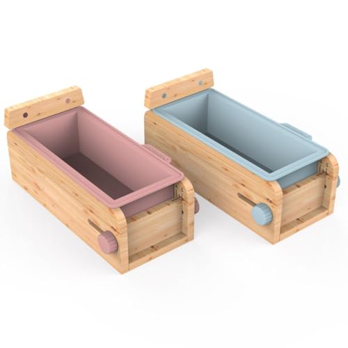 Cecoa • Fabrica de jabón • Molde de silicona • Herramienta de corte y fábrica • Kit Compet • Corte preciso • Fácil de usar • 22,5 x 10,5 x 10 cm