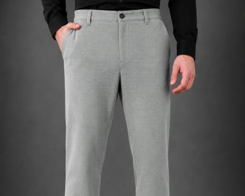 Image of SaintX Men's 4-Way Stretchable, Wrinkle Resistant, All-Day Comfort Trousers | 2 inch Expandable Waistband | Lightweight & Flexible Everyday Wear | EasyMove Office & Casual Wear (Style 37)