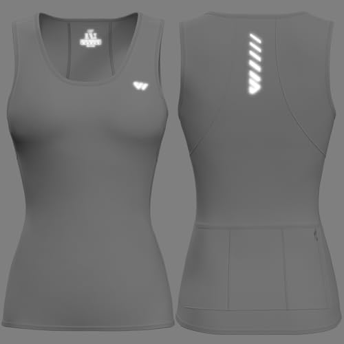 Image of Wulibike Sleeveless Cycling Jersey Women Running Shirts Vest bike top Summer Biking tank Basic Top With Pockets