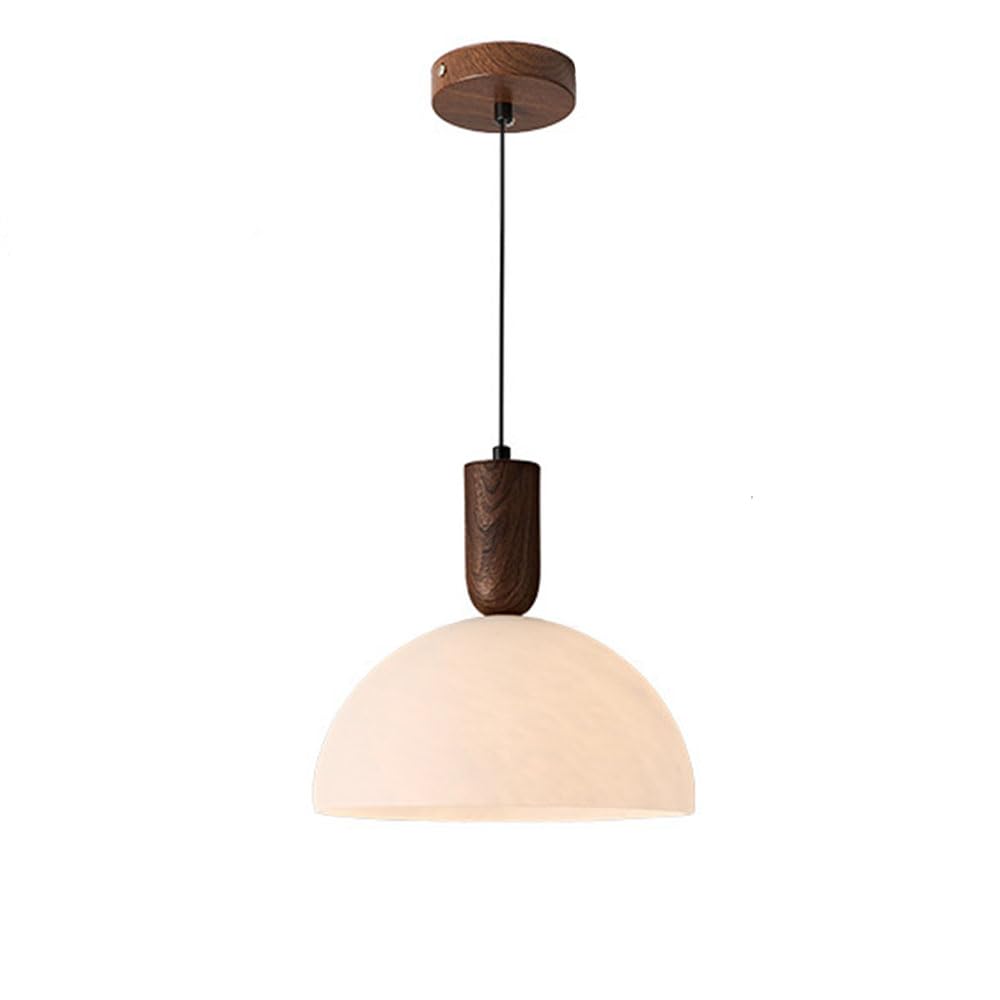 RSZCSMO Medieval Luxury 9.84-inch LED Restaurant Chandelier, French Simple Porch Balcony Glass Chandelier is Suitable for Bar Cafe,Lighting Fixture