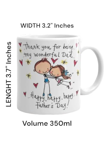 Image of Better Gift Flowers Happy Father's Day with Message Mug, Round Shaped Multicolor Themed Coffee Mugs, Mug for Gifting, Gifting Items for Family, Friends & Closed Ones