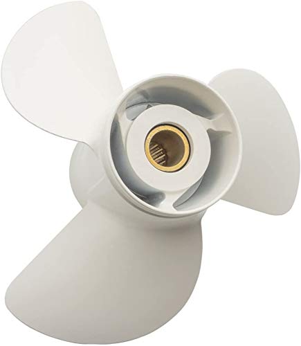 Vif Jason Marine13 1/4X17,13 X19, 13 1/2X15,14X11 -K Aluminum Propeller For Yamaha 60Hp 70Hp 75Hp 80Hp 85Hp 90Hp 115Hp 130Hp Outboard Engines,15 Tooth, Rh (14X11) #TOP5
