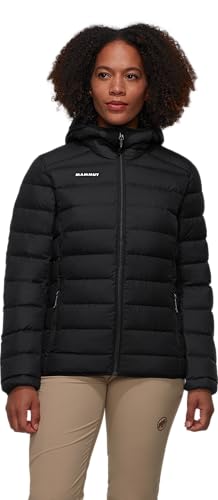 Mammut Waymarker IN Hooded Jacket Women | Winterjacke für Damen, Wasserabweisende Steppjacke, Outdoor Daunenjacke für Winter, Leicht & Warm, Mit Kapuze | Schwarz, S