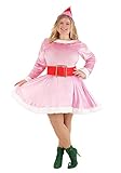 Plus Size Jovie Elf Costume for Women, Pink Elf Dress for Christmas Dress-Up, Couples Costumes & Holiday Parties 1X