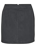 Minirock VERO MODA Damen VMDONNADINA Faux Suede Short Skirt NOOS Rock, Asphalt, XS