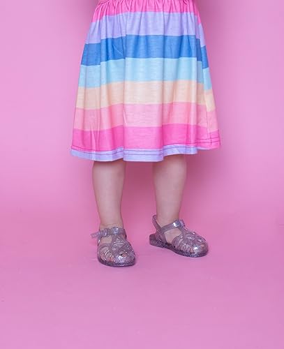Sandália Trançada Bebê Charmosinha Chic Infantil Menina Gliter Lisa Sapatilha (23/24-15 a 16 cm, Gli