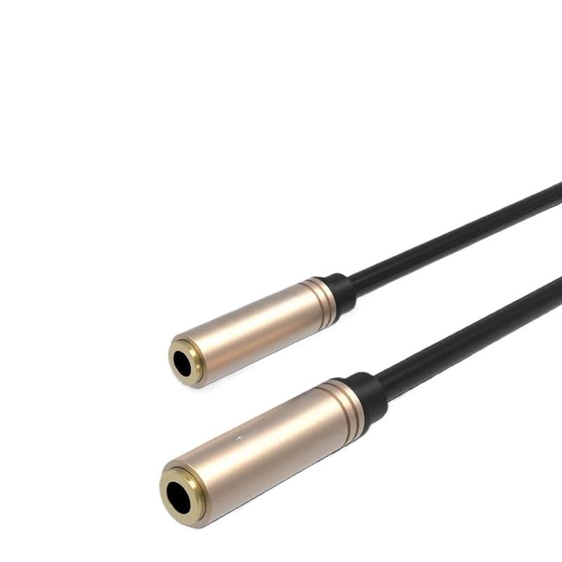 Cable de extensión audio Jack 3.5mm hembra a hembra miniatura 2