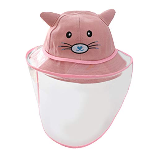 Para Crianças De Bebê Anti-cuspir Chapéus De Proteção Cap Tampa Segurança Exterior - Rosa