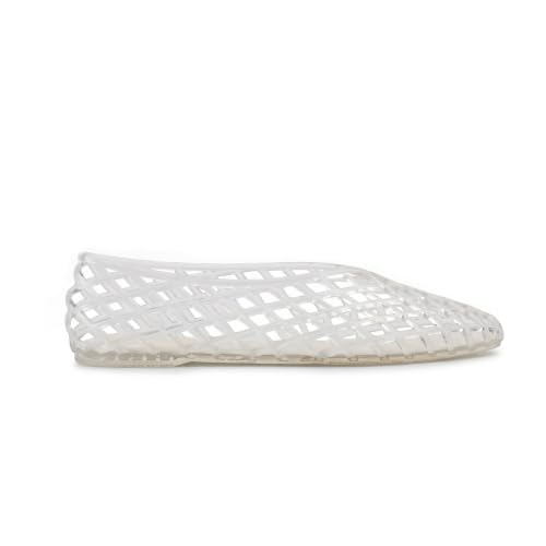 Clear Jelly Ballet Flats for Women Mesh Slip On Shoes Pointed Toe Flats by SOVANYOU - Used condition - Image 3