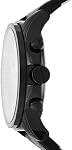 A|X ARMANI EXCHANGE Chronograph Acier inoxydable noir & Montre bracelet en cuir noir (Modèle: A.X2098) pour homme