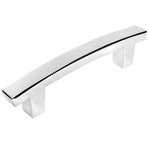 25 Pack - Cosmas 5235CH Polished Chrome Contemporary Cabinet Hardware Handle Pull - 3 Inch (76mm) Hole Centers