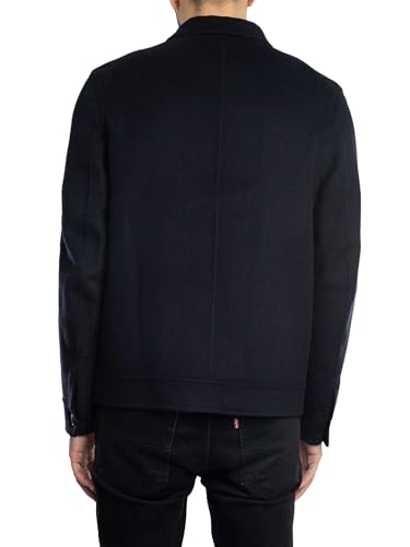 Ted Baker Men's Sharpow Wool Collared Jacket, Navy3