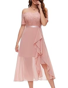 Berylove BLP7085 Ballkleid Schulterfrei XL