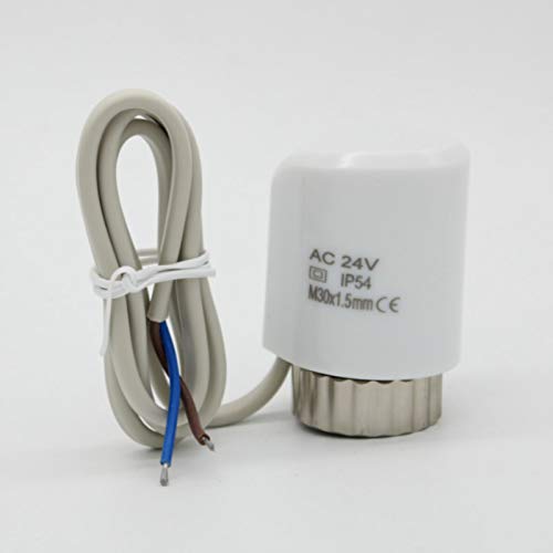 Generic EdricShop 230V 24V Normally Open Normally Closed Undelooring Heating System Thermal Electric Actuator M30X1.5 - (Color: NO/Voltage: 24V)