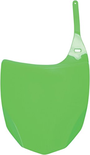 UFO Plastics Front Number Plate Green for Kawasaki KLX110 10-11