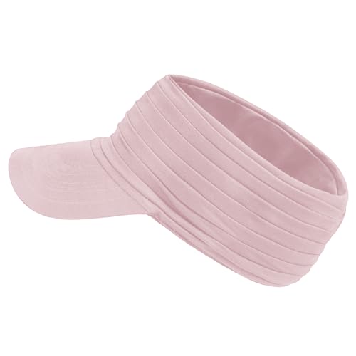 Image of Sports Sun Visor for Men Women UV Protection Lightweight Packable Stretchy Hats for Running, Tennis, Golf