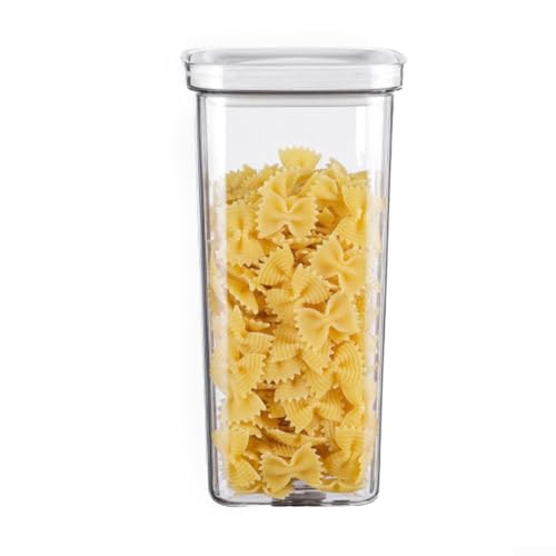 Bocal à collation rotatif hermétique - Distributeur de noix - Récipient à céréales - Pour aliments secs - Boîte de rangement transparente pour...