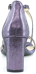 Naturalizer Womens Tiff Quarter Strap Sandal Bright Purple Leather 6.5 W | Image 5