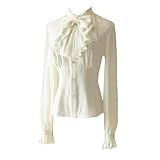 [Lomohanaga] ロリータ ワンピース ホルターネック ジャンパースカート 大き蝶結 シャツ追加可 ロング lolita ロリィタ フレアスカート ノースリーブ 可愛い 大人 紺色 緑 青 レッド 赤 ライトブルー 水色 S M L (S,シャツのみ)