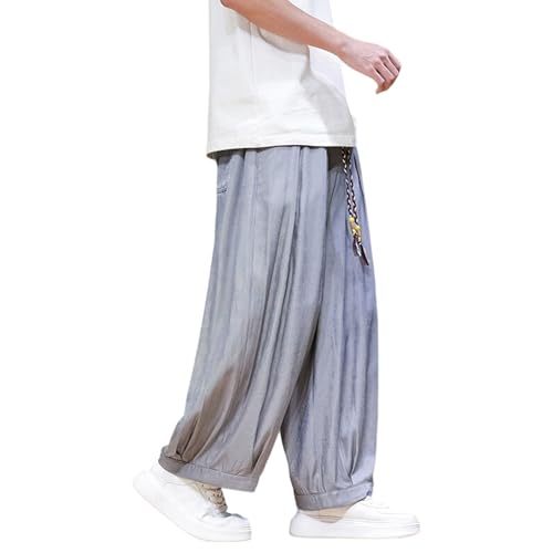 Pantalon harem style chinois hommes été pour éliminer la chaleur