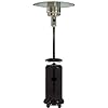 Hanover outdoor 48000 btu portable propane umbrella patio heater 7 ft patio outdoor heater with push button start and adjustable temperature for backyard events and outdoor entertainment black  urban country home decor