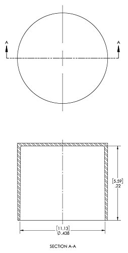 Image of Caplugs SC-773 SC Series - Plastic Sleeve Cap for Tube Ends, 300 Pack, Red LD-PE, 0.438 inch W x 0.22 inch L Threaded and Non-Threaded Tubing, Rods, Masking, Painting, Plating, Grit-blasting (Z773Q2)