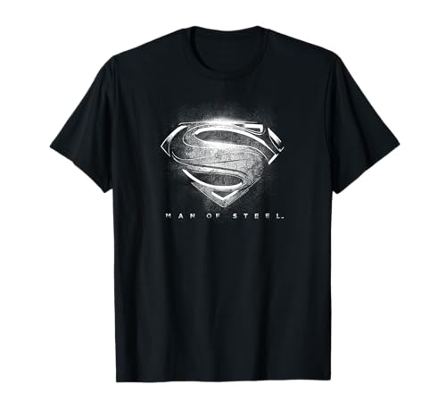 Superman Man of Steel Contrast Logo Symbol Camiseta