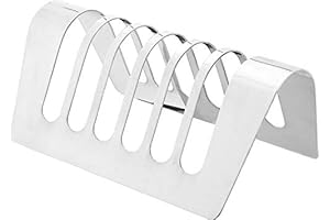 Toast Rack English Style: 6-Slice Stainless Steel Bread Holder