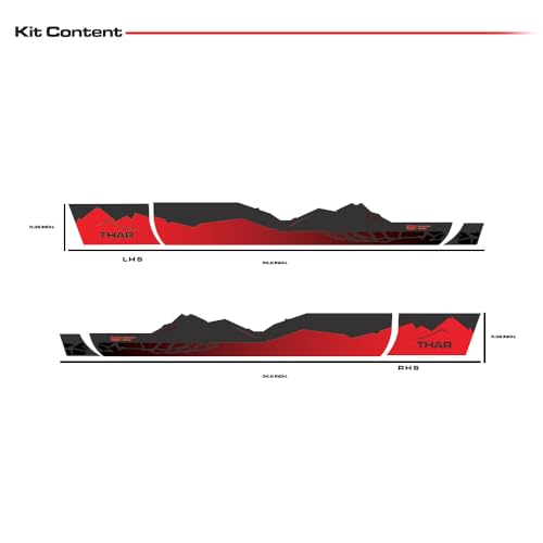 Explorer Edition Decal Made for Mahindra Thar | Side Decals | Colour - Everest White | Size - 15.5 x 7 cm