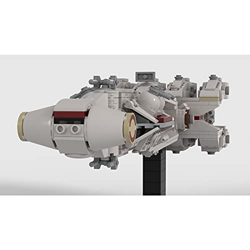 HYZH Technik Raumschiff Bausteine, 677 Klemmbausteine MOC-36695 Tantive IV Micro Scale Flottenwaage, Technik Sci-Fi… – Bild 5
