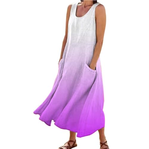 Robe bohème longue tunique imprimé dégradé de loisirs d'été