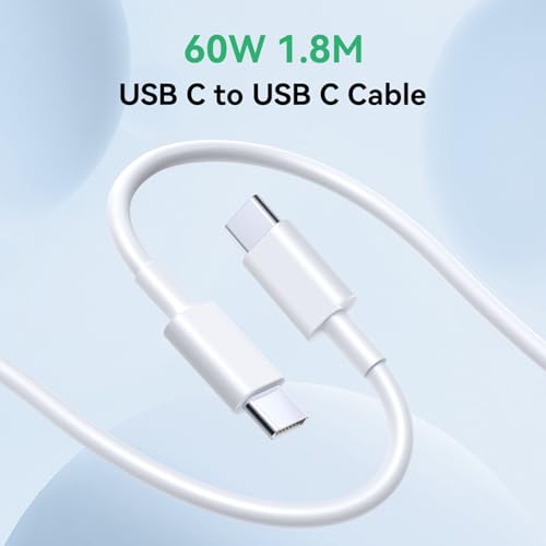 45W USB C Charger,For iPhone 15 16 Charger,For Samsung Fast Charger Dual USB Plug with 1.8M USBC to USBC Phone Charger Cable for Samsung Galaxy S24/S23/S22,iPhone 15/16 Pro,iPad Pro/Air,ect 45W USB C Charger,For iPhone 15 16 Charger,For Samsung Fast Charger Dual USB Plug with 1.8M USBC to USBC Phone Charger Cable for Samsung Galaxy S24/S23/S22,iPhone 15/16 Pro,iPad Pro/Air,ect
