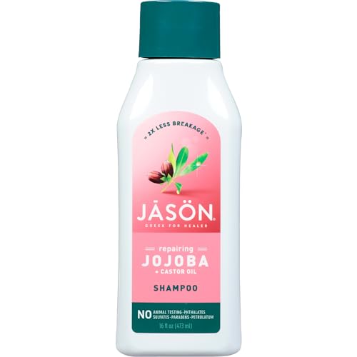 Jason Shampoo, Strong & Healthy Jojoba and Castor Oil, 16 Oz