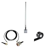 Proxicast 10 dBi 4G/LTE Omni Antenna + 25 ft SMA/N Coax Cable + Free Silicone Tape