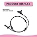 ijuicy 1 PC Car Wheel Speed Sensor, Flexible Anti-Lock Brake System Rear Left Wheel ABS Sensor, Replace OEM 3630050U2010 (Black)