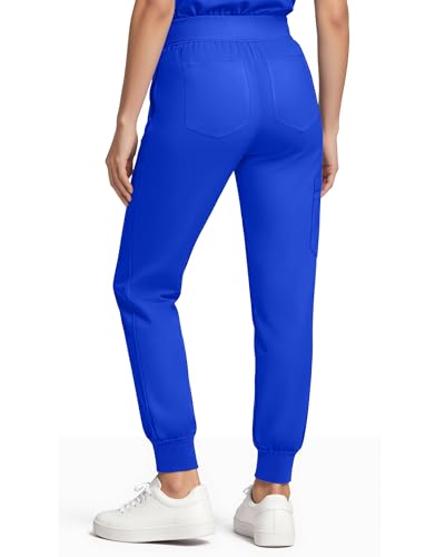 Image of Medical Scrubs for Women Pants, Soft Stretch & Breathable Joggers | Drawstring Womens Scrub Cargo Pants with 5 Utility Pockets, Bottoms Keep 12-Hour Shift Comfort for Healthcare Professionals