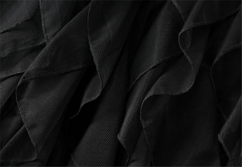 Women's A Line Tutu Tulle Skirts Elastic Waist Elegant Princess Petticoat Skirt3