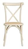 Biscottini Thonet - Silla de cocina retro vintage blanca, sala de estar
