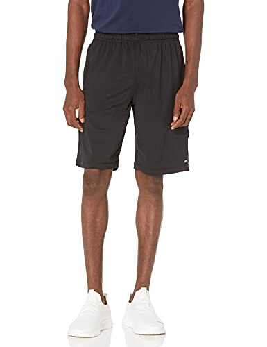 Amazon Essentials Men's Tech Stretch Training Short (Available in Big & Tall), Black, Large