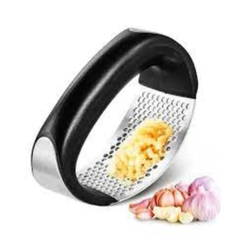 Espremedor De Alho Fácil E Prático Amassador Triturador Inox e ABS