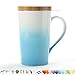 Produktbild TEANAGOO EM066-C Teebecher mit Infuser und Deckel, 510ML, Türkis, Reisegeschirr mit Filterklee, Teetassen-Steeper-Maker, Brauenfilter für Loose Leaf-Tee, Diffusorbecher für Tee-Liebhaber-Geschenkset