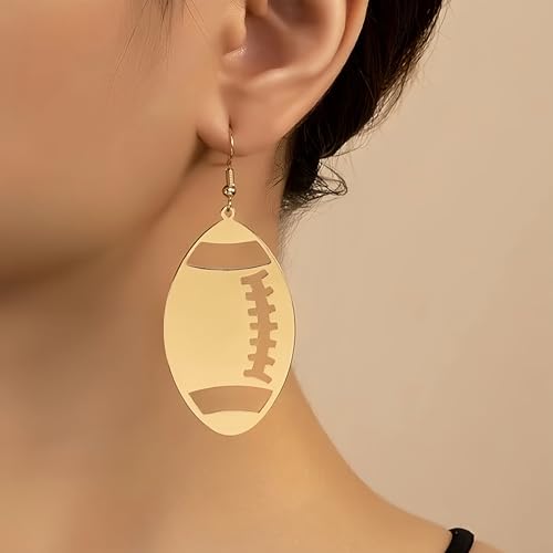 Football Earrings for Women Game Day Earrings Sport Ball Dangle Earrings for Rugby Sports Lover Football Mom2