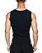 Yevohadt Men Sweat Vest Neoprene Sauna Waist Trainer Vest Body Shaper Slimming Workout Tank Tops for Running, Riding and Cycling (XX-Large) Black