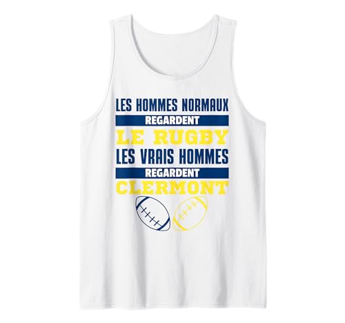 Homme Supporter Rugby Clermont Ferrand Cadeau Humour Débardeur
